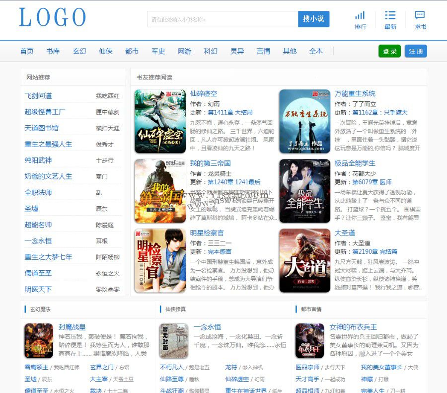 杰奇模版精bqg5小說網(wǎng)模版+wap手機(jī)版+安裝說明