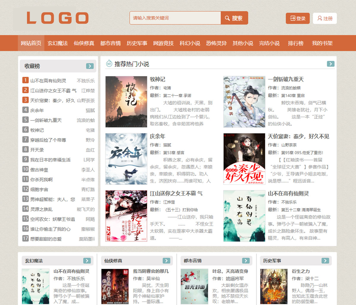 杰奇CMS1.7小說模板對應(yīng)手機(jī)移動(dòng)端模板