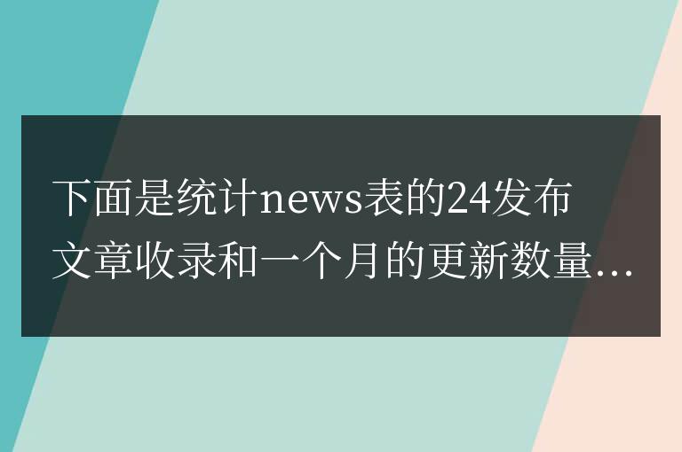 帝國cms統計某一個數據表的文章信息數量的方法