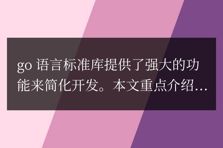 Go 語言庫大揭秘：助力項目成功