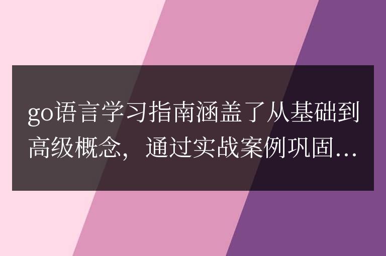 Go語言學習寶典:囊括必備知識和實用技巧