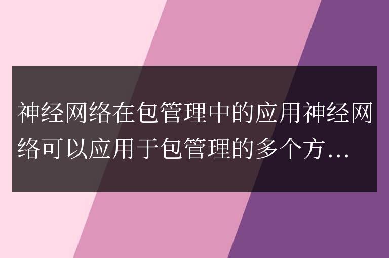 Python 包管理器的神經網絡：探索其智能連接